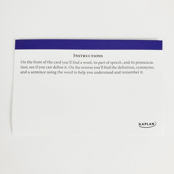 NWOT Kaplan 500 GRE Vocabulary Flashcards 3rd Edition - Picture 5 of 9